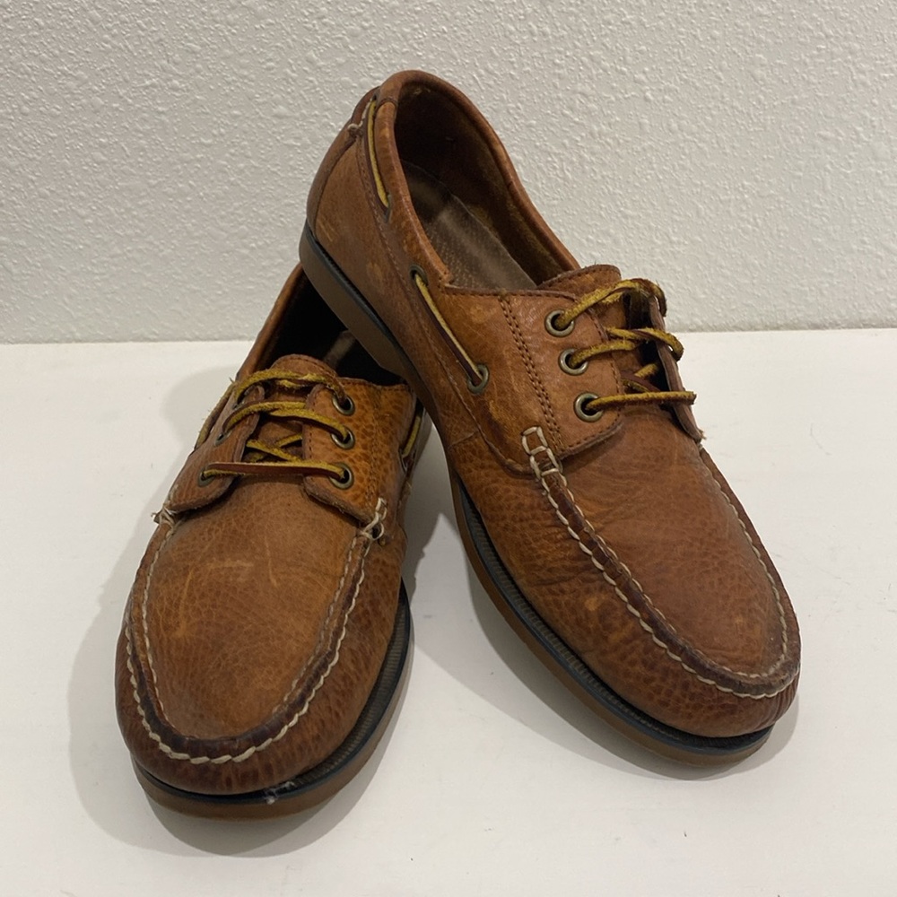 Polo Ralph Lauren
Bienne Tumbled Leather Boat Shoes |Size 8D - Picture 1 of 14